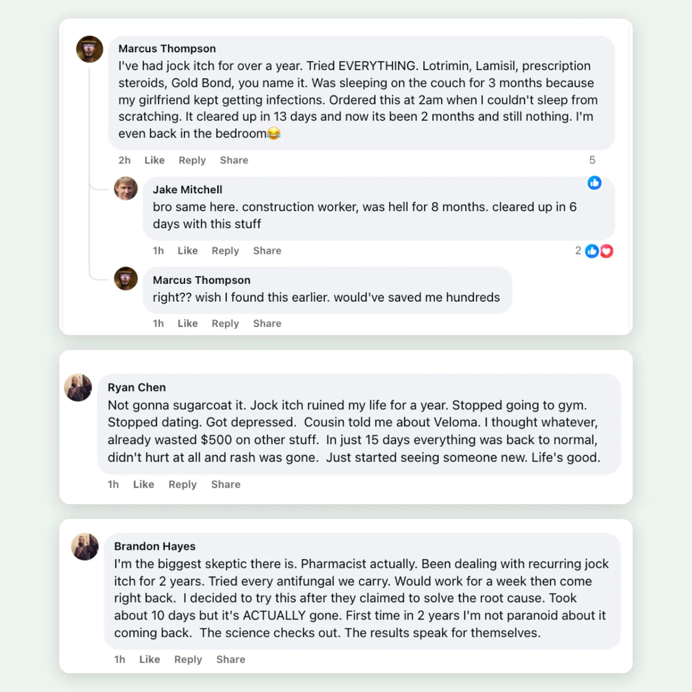 Comments from men who tried Veloma